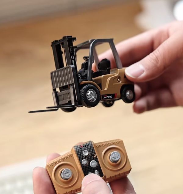 預購7月  2.4G遙控 1/64 迷你合金工程車 可變換 堆高機、吊車、板車 