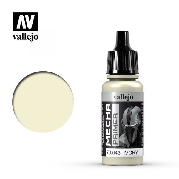 西班牙 Vallejo AV水性漆 Mecha Color 70643 象牙色底漆 17ml 