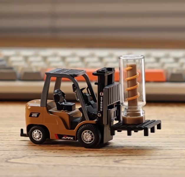 預購7月  2.4G遙控 1/64 迷你合金工程車 可變換 堆高機、吊車、板車 
