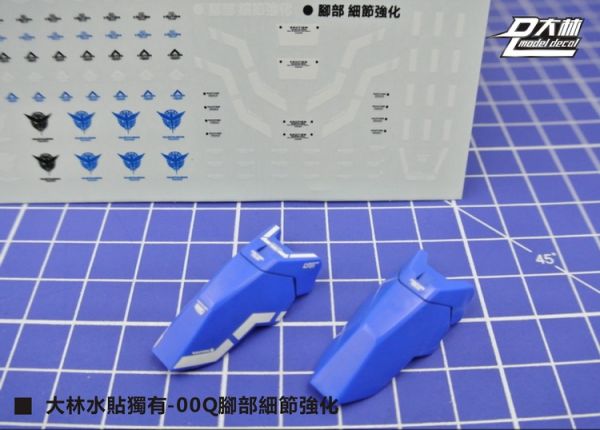 DL大林水貼 GN02改 MG 量子型OO鋼彈 OOQ 細節強化版 高品質超薄水貼<天上人的標誌與原版不同> 