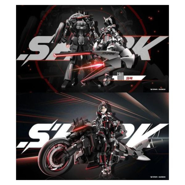 宇博文創機娘系列 鯊魚戰騎女神 莎可 組裝模型