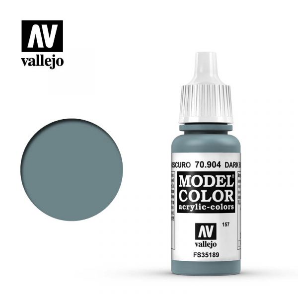 Acrylicos Vallejo -157 - 70904 - 模型色彩 Model Color - 暗藍灰色 Dark Blue Grey - 17 ml. 