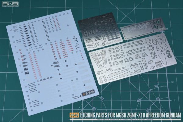 鋼魂 AW9 S48 MASTER GRADE SD MGSD 自由鋼彈 專用蝕刻片 附水貼 