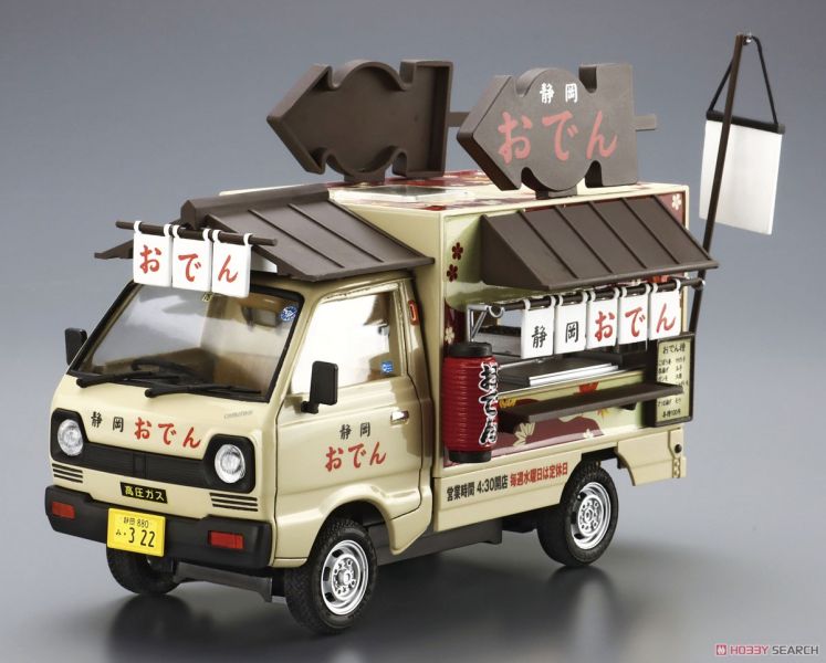 青島社 AOSHIMA 1/24 移動攤販#3 靜岡關東煮車 組裝模型 