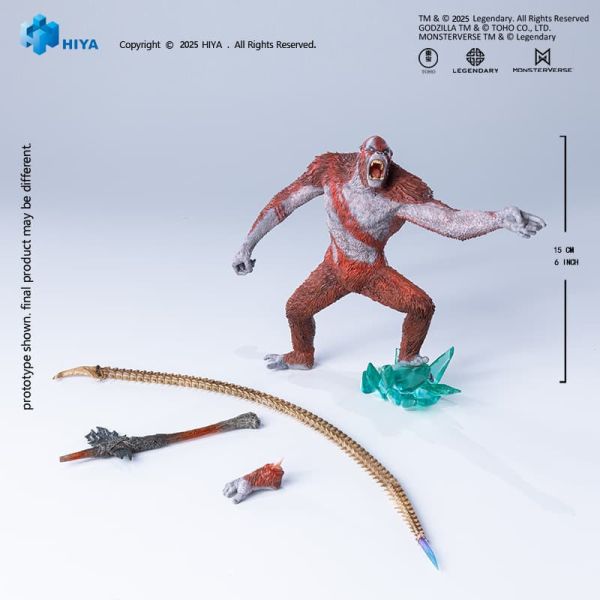預購26年Q4 HIYA 海雅 2024哥吉拉與金剛：新帝國 刀疤王 塗裝完成品 