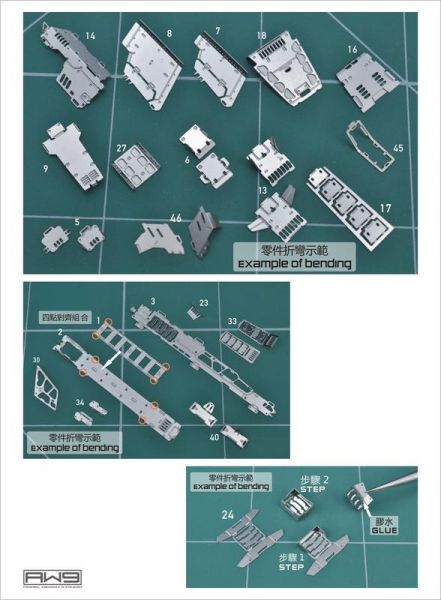 鋼魂 AW9 S07 HG 1/144 新安洲原石型 NT版本 專用改造蝕刻 <附水貼> 