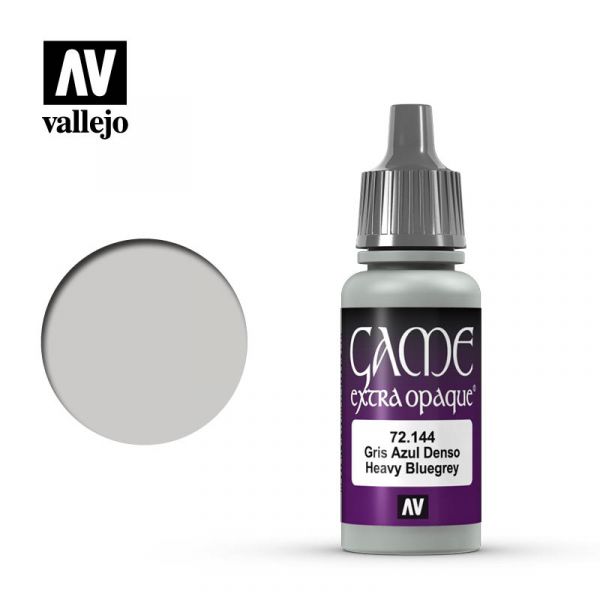 Acrylicos Vallejo -095 - 72144 - 遊戲色彩 Game Color - 重藍灰色（不透明漆） Heavy Bluegrey - 17 ml. 