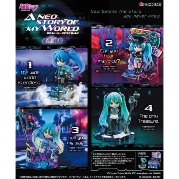 Re-ment 盒玩 初音未來 MIKU 我的世界 新篇章 中盒4入 