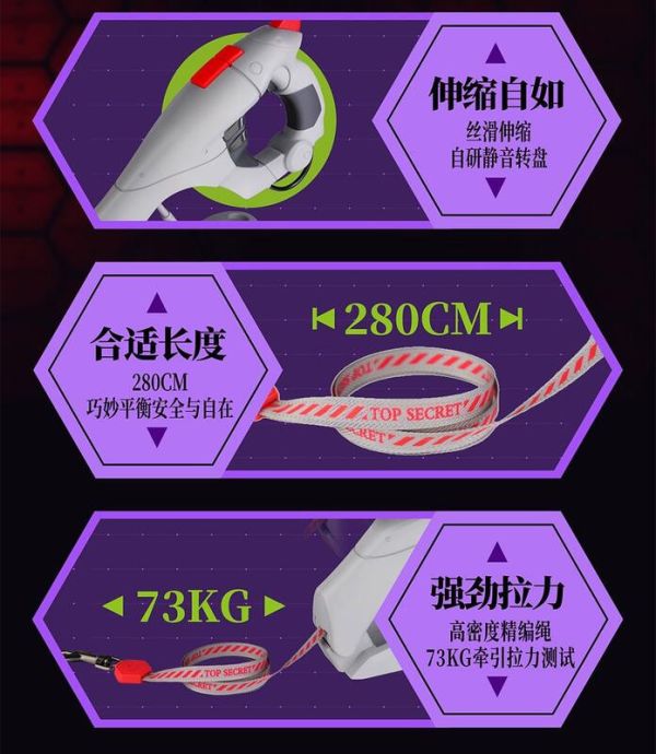 預購Q4 EVA 新世紀福音戰士 犬用操縱桿 寵物牽引器 L1106