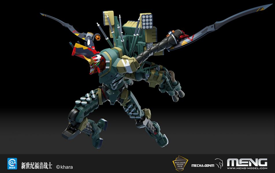 MENG 組裝模型《福音戰士》MECHA-004M 新2號機α (純色版) 32cm 