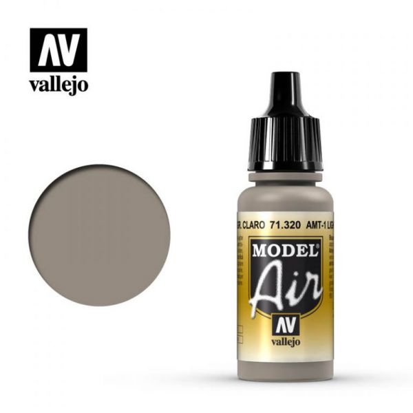 西班牙 Vallejo AV水性漆 Model Air 71320 AMT-1淺灰棕色 17ml 