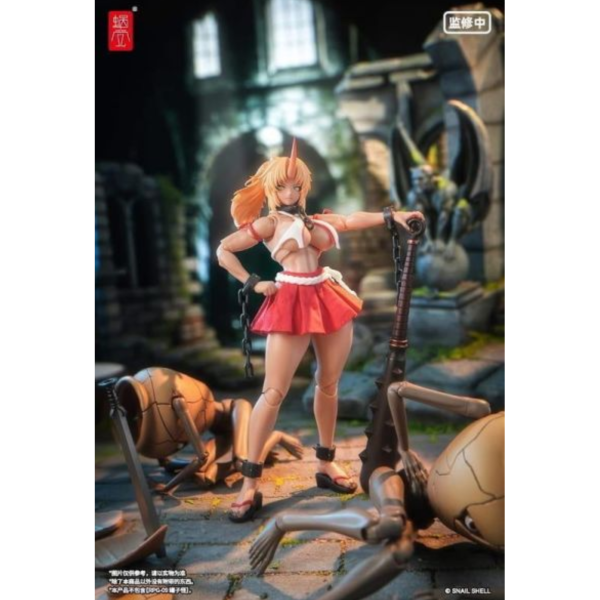 預購第四季 蝸之殼 RPGEX-08 鬼巫女 次女 紅葉 1/12 可動完成品 