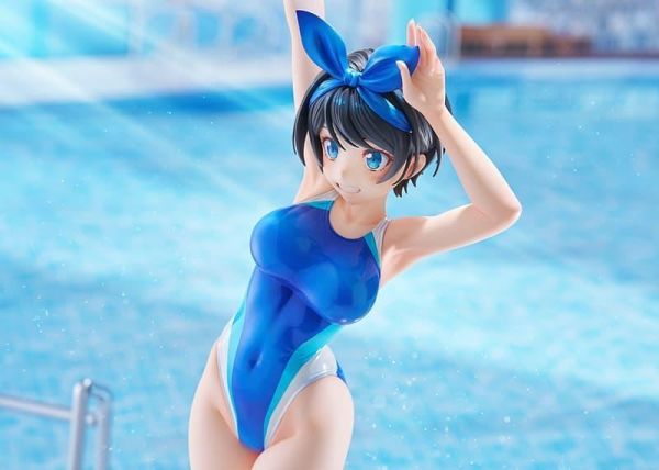 HJ限定 AMAKUNI 出租女友 更科瑠夏 競技泳裝Ver 1/7 
