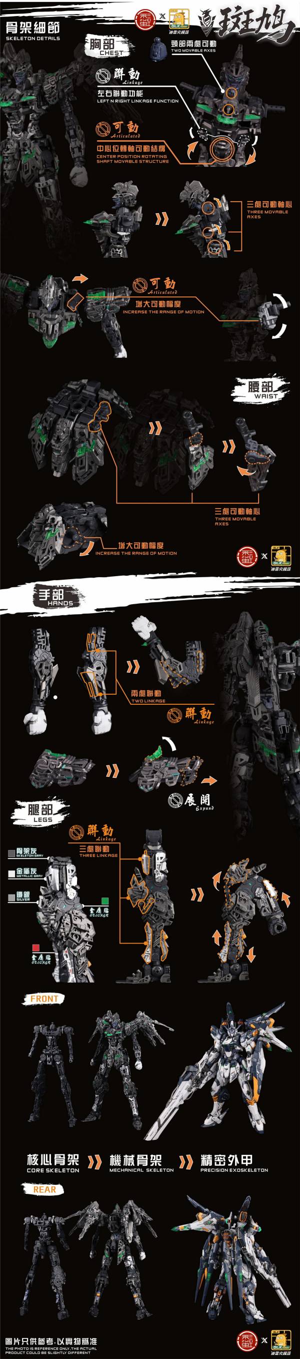 預購3月 DLKHOBBY迪雷克 ZAWS01泛用宇宙型斑鳩 1/100多層骨架 原創組裝模型 