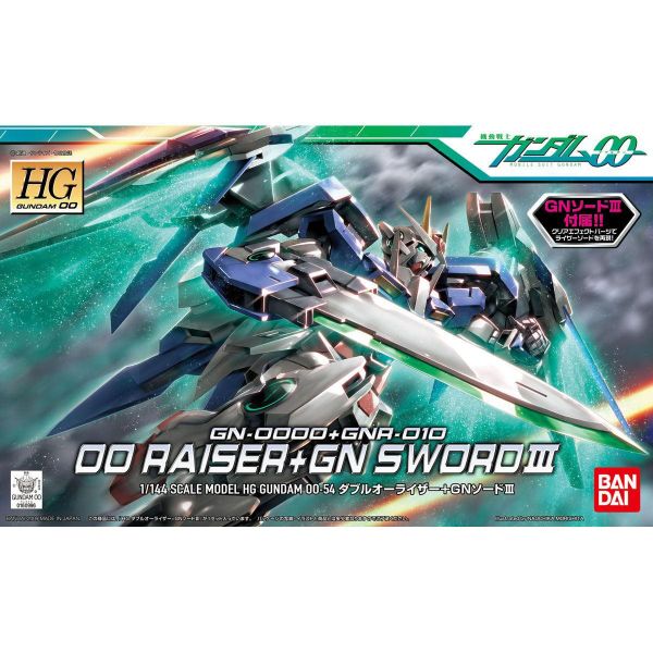 萬代 BANDAI 1/144 鋼彈模型 HG OO #54 OO RAISER 強化模組+GN劍III 組裝模型 