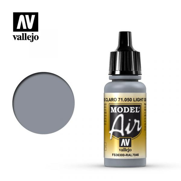 西班牙 Vallejo AV水性漆 Model Air 71050 淺灰色 17ml 