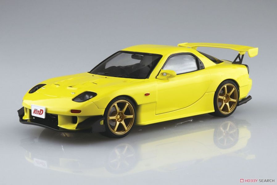 青島社 AOSHIMA 1/24 汽車模型 頭文字D 高橋啓介 FD3S RX-7 Project D 第28卷仕様 組裝模型 