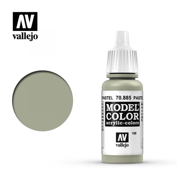 Acrylicos Vallejo -109 - 70885 - 模型色彩 Model Color - 粉彩綠色 Pastel Green - 17 ml. 