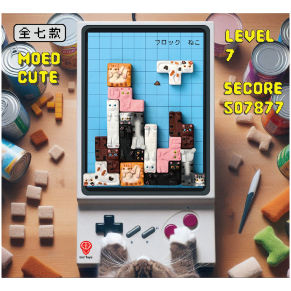 bid Toys 方塊喵 立體造型磁鐵 一套7款 