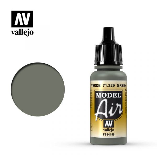 西班牙 Vallejo AV水性漆 Model Air 71329 綠色  17ml 