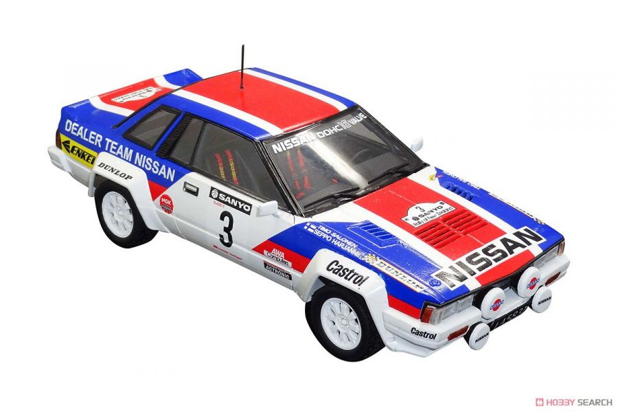 青島社 AOSHIMA  1/24 汽車模型 BEEMAX SERIES NO.07 NISSAN 240RS New Zealand Rally Version 組裝模型  
