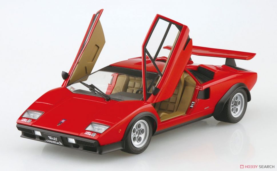 青島社 AOSHIMA 1/24 超跑#16 '75 Wolf Countach Ver.1 組裝模型 