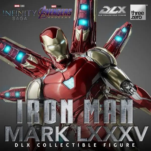 現貨 THREEZERO DLX 鋼鐵人 Mark 85 17.5cm 可動公仔 