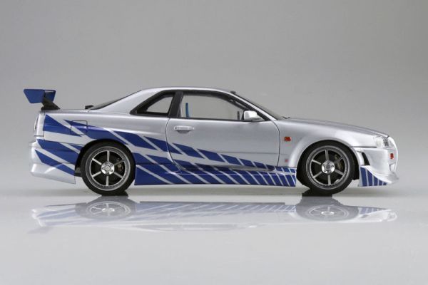 預購10月 青島 1/24 Movie Mecha WS-02 玩命關頭 R34 Skyline GT-R 