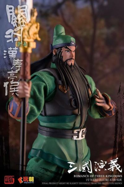 預購7-9月 玩朝玩具 1/12 三國演義 關羽 可動穿衣人偶 