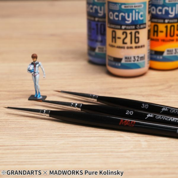 預購10月 GRANDARTS×MADWORKS GM-01 貂毛畫筆5支套組 