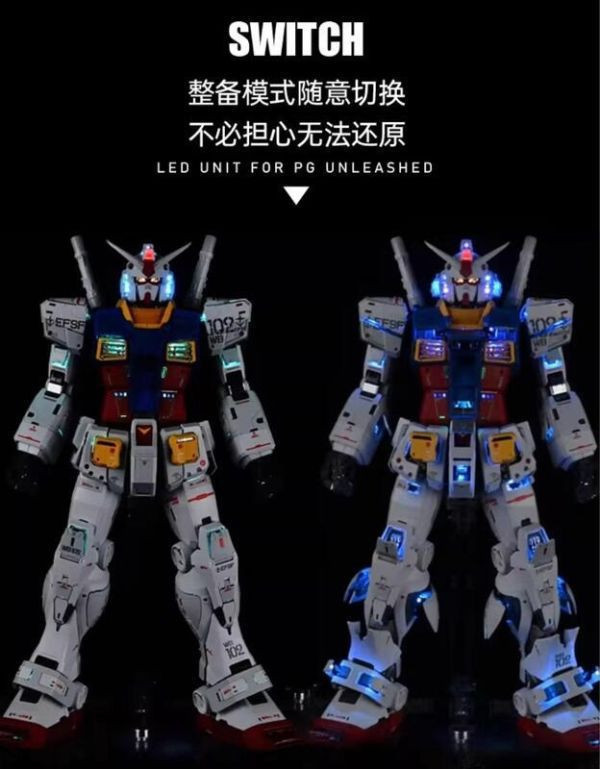 UA牌 獨角獸藝術工作室 1/60 PGU 元祖 RX-78-2 初鋼 78全身燈組 一般版 