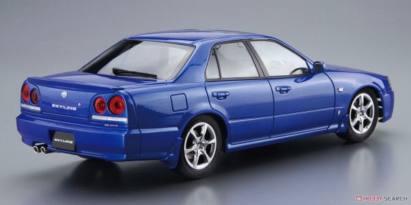 青島社 AOSHIMA 1/24 汽車模型 模型車 No.88 061725 日產 Skyline 25GT TURBO ER34'01 組裝模型 AOSHIMA 1/24 閃電霹靂車 阿斯拉 AKF-0/G LIFTING TURN模式