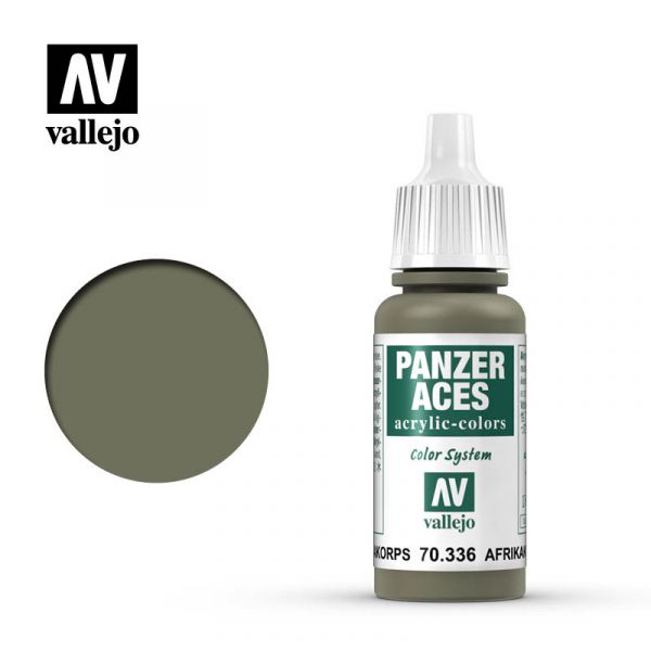  Acrylicos Vallejo - 70336 - 裝甲王牌 Panzer Aces - 德意志非洲軍坦克兵 Afrikakorps Tanker - 17 ml. 