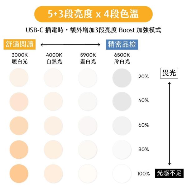預購1-2周到貨 MADWORKS 聯名款 OHBIG 大鏡面LED調光調色放大鏡 1.8x 3D 球面白玻 鵝頸桌夾式 AL001-S3DT02 
