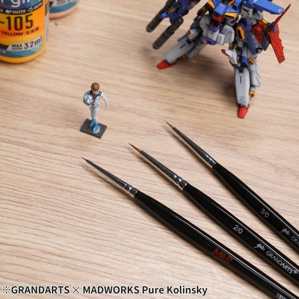 預購10月 GRANDARTS×MADWORKS GM-01 貂毛畫筆5支套組 