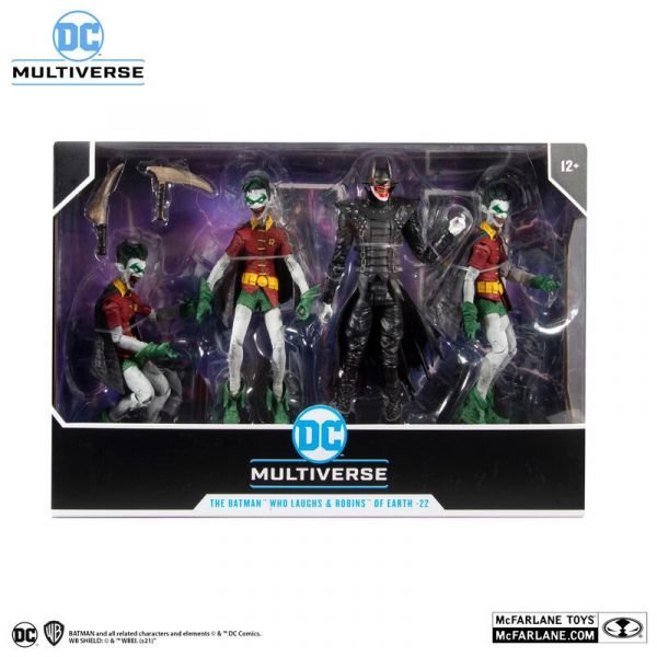 麥法蘭 代理版 DC Multiverse 大笑蝙蝠 地球22號 羅賓 4入組 無情者 