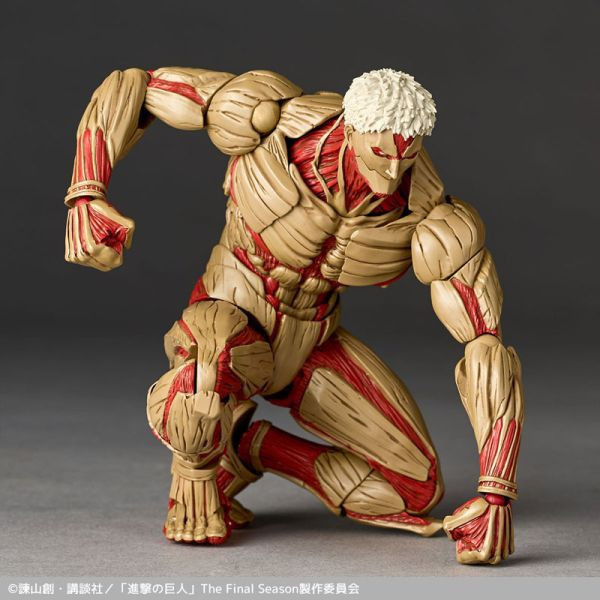 海洋堂 Revoltech 山口式 進擊的巨人 鎧之巨人 可動完成品 