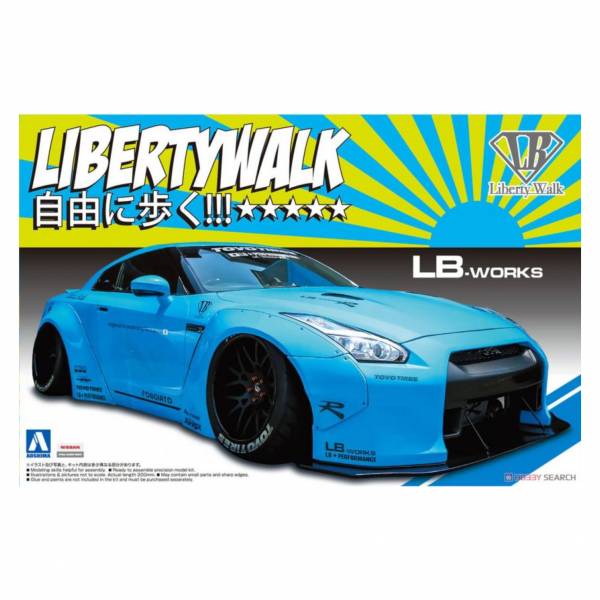 青島社 AOSHIMA 1/24  Liberty Walk NO.09 LB Works R35 GT-R Ver.1 組裝模型 