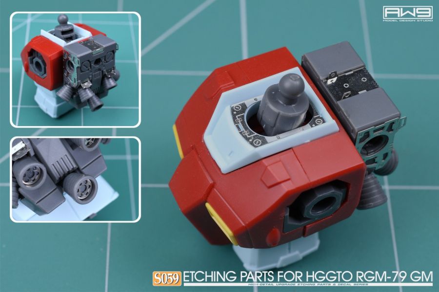 鋼魂 AW9 S59 HG MSD RGM-79 吉姆 專用蝕刻片 附水貼 