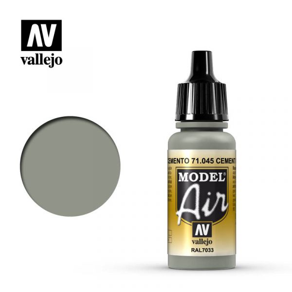 西班牙 Vallejo AV水性漆 Model Air 71045 水泥灰色 17ml 