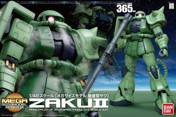 萬代 BANDAI MEGA Size 1/48 ZAHU II 綠薩克 量產型 