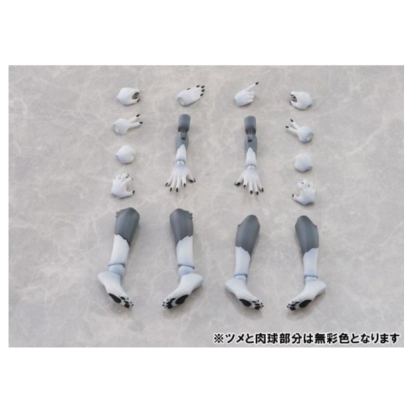 青島 AOSHIMA KEMOPLA 獸普拉 KO-02RGW 四肢零件組01 灰狼色 