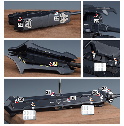 新月 MG天狼型獵魔鋼彈 蝕刻片(背膠款)+鏡面銀亮貼紙 另贈細節改套 