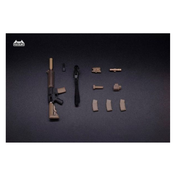 預購26年Q3 HASUKI 神貓跳動 1/12人偶適用武器配件 MK18 A款 黑金色 