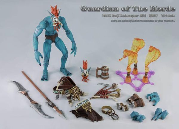 預購11月 灰騎士工作室 部落守衛 09 讚吉 暗影矛 Zanji 可動 