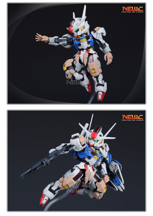 預購10月 新月 MGSD 風靈鋼彈 裙甲+肩甲+膝蓋替換件 