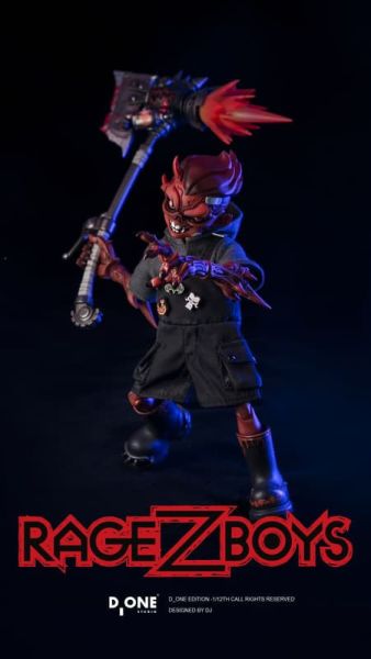 預購26年6月 D_ONE工作室 RAGE-ZBOYS系列 1/12 可動 牙仔 失控版 