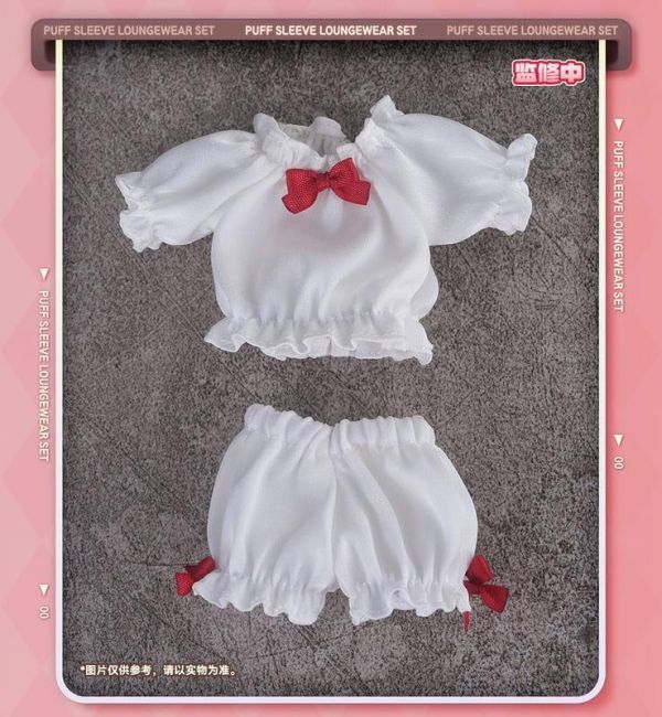 預購26年第四季 蝸之殼 泡泡袖家居服套裝（白色）配件 不含人偶本體 