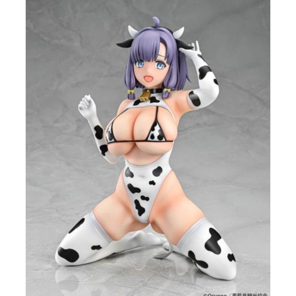 預購6月 Q-six 住在拔作島上的我該如何是好 動畫版 畔美岬 牛紋造型服裝 1/5 