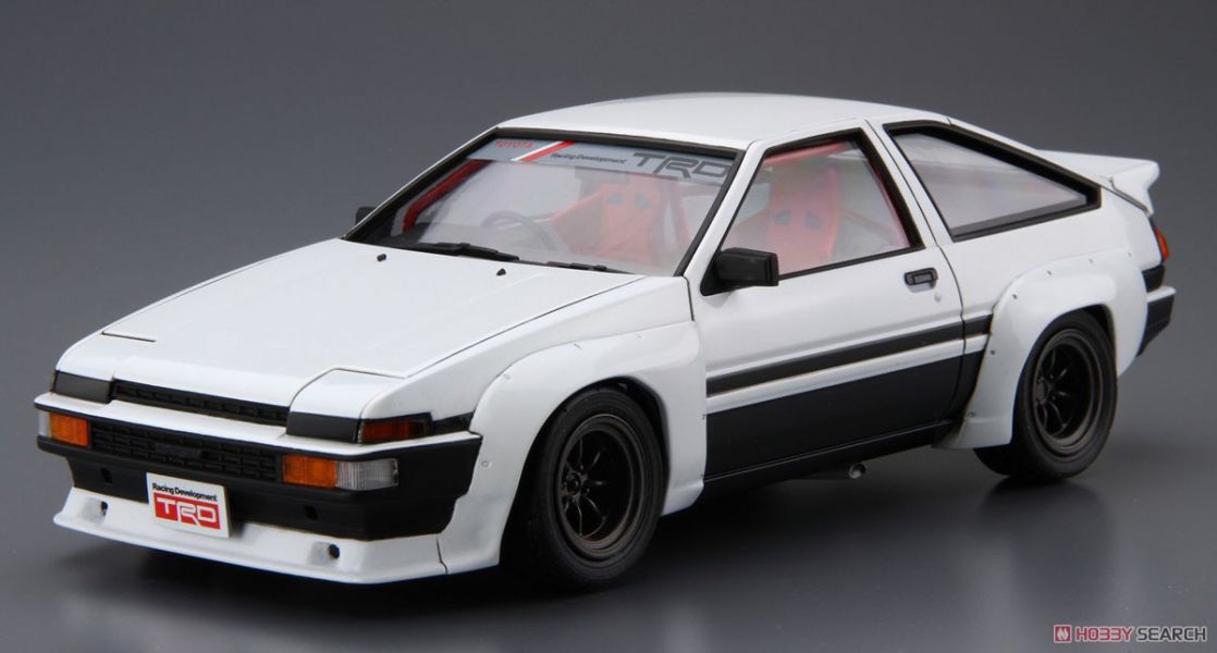 青島社 AOSHIMA 1/24 汽車模型 豐田TRD AE86 Trueno N2仕樣 '85 組裝模型 